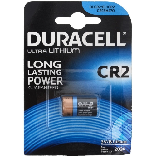 Lithium battery: Duracell CR 2 Ultra (CR2) Blister pack 1psc